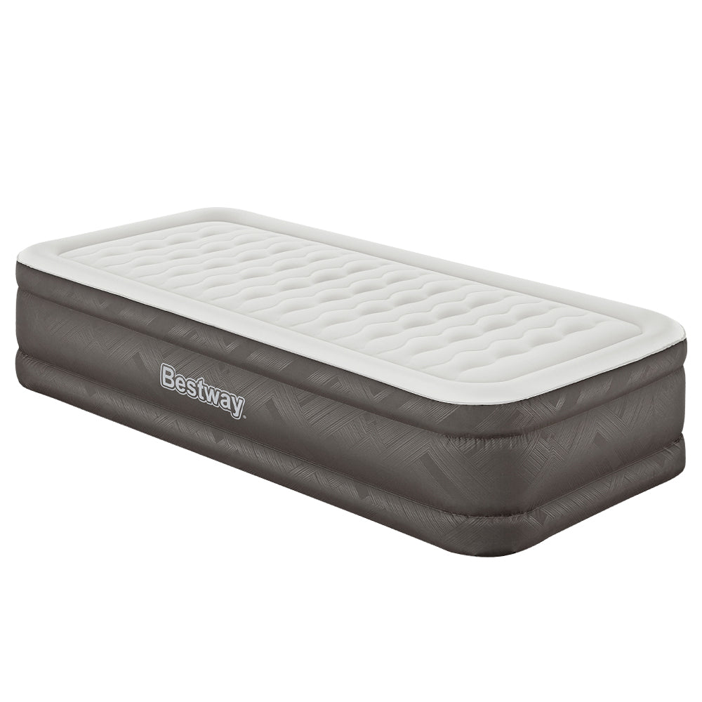 Inflatable Mattresses: Bestway Air Mattress Single Inflatable Bed 46cm Airbed Grey