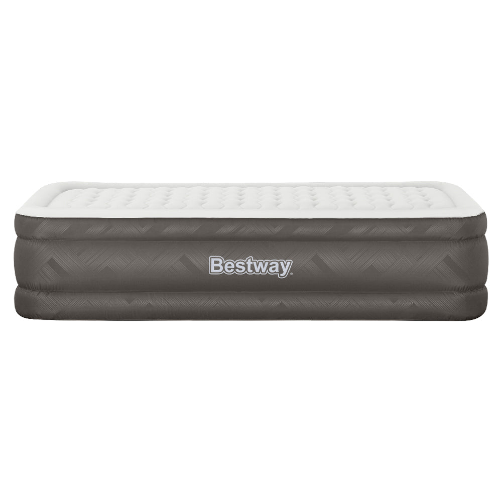 Inflatable Mattresses: Bestway Air Mattress Single Inflatable Bed 46cm Airbed Grey