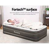 Inflatable Mattresses: Bestway Air Mattress Single Inflatable Bed 46cm Airbed Grey