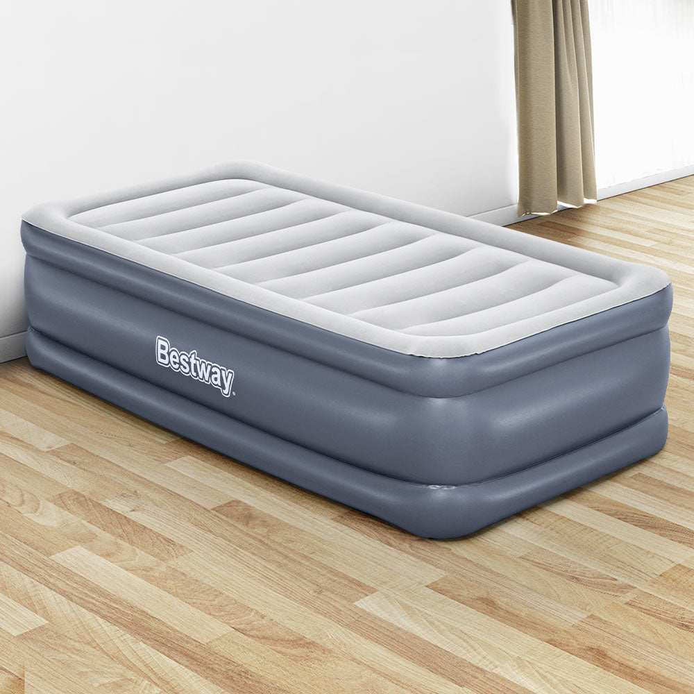 Inflatable Mattresses: Bestway Mattress Air Bed Single Size 51CM Inflatable Camping Beds Home Outdoor