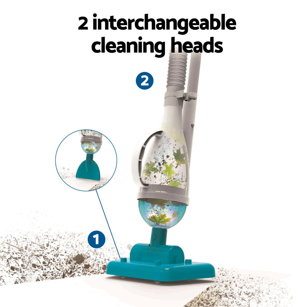 Pool Covers & Accessories: Bestway Pool Cleaner 2 Cleaning Heads Vacuum 6m Hose 1.9m Aluminium Pole