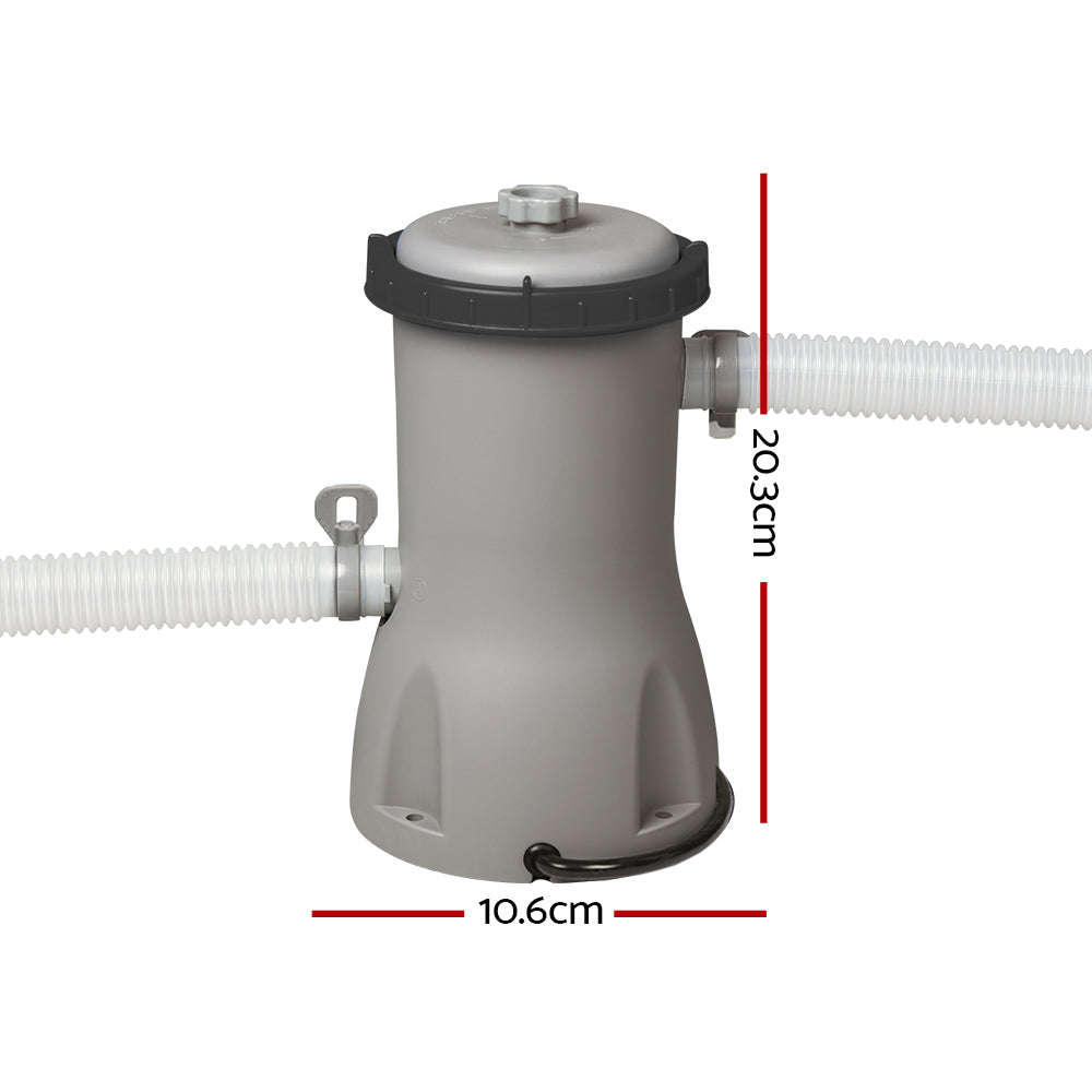 Pool Pumps: Bestway Pool Pump Cartridge Filter 800GPH 3028L/H Flowclear Filters Cleaner