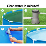 Pool Pumps: Bestway Pool Pump Cartridge Filter 800GPH 3028L/H Flowclear Filters Cleaner