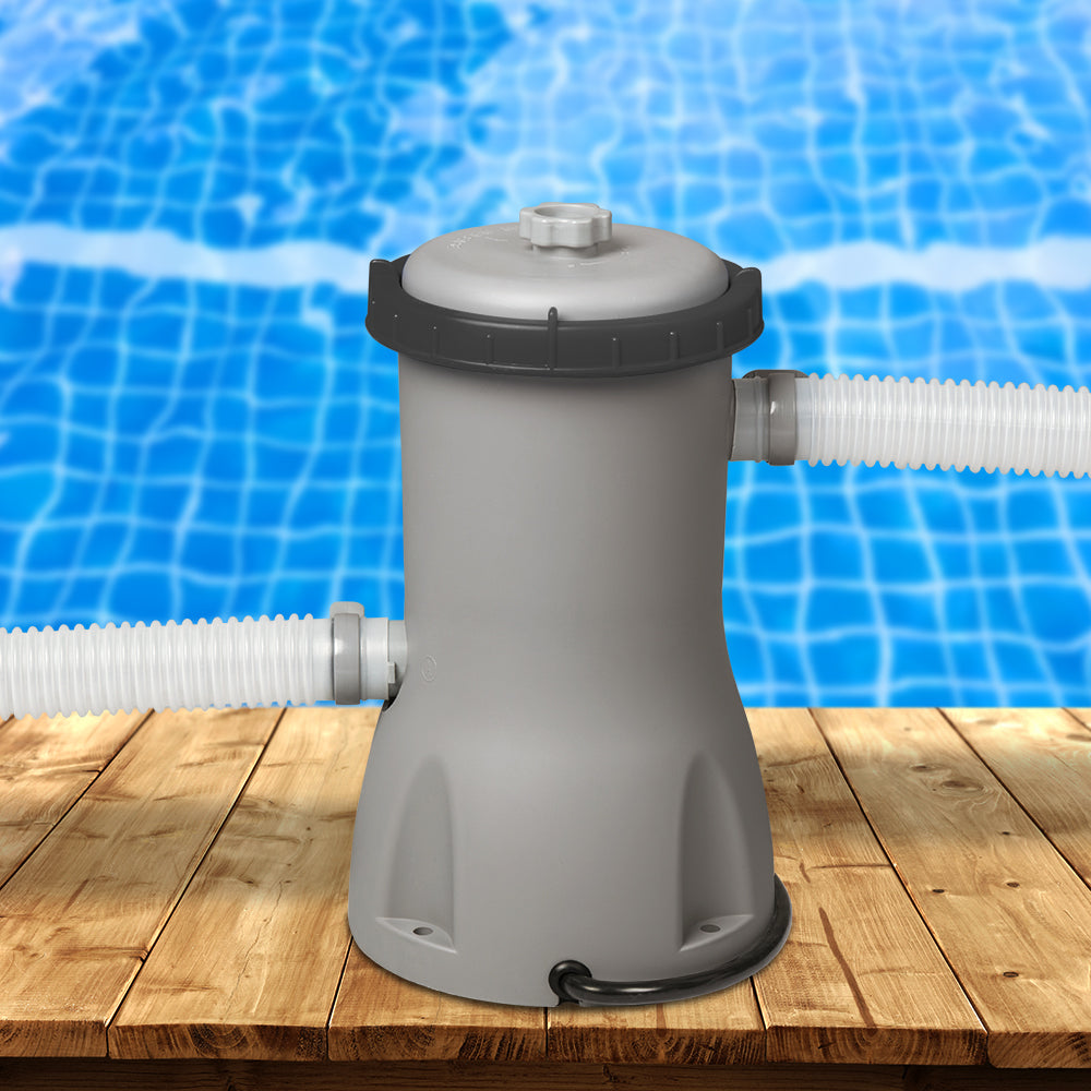 Pool Pumps: Bestway Pool Pump Cartridge Filter 800GPH 3028L/H Flowclear Filters Cleaner