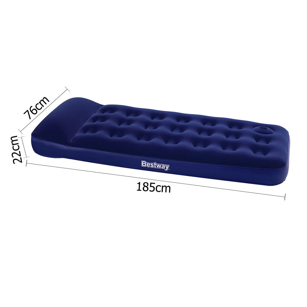 Inflatable Mattresses: Bestway Single Size Inflatable Air Mattress - Navy