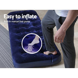 Inflatable Mattresses: Bestway Single Size Inflatable Air Mattress - Navy