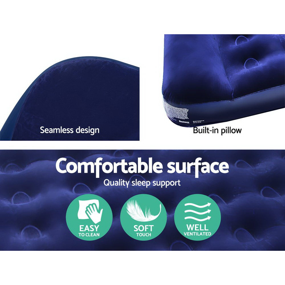 Inflatable Mattresses: Bestway Single Size Inflatable Air Mattress - Navy