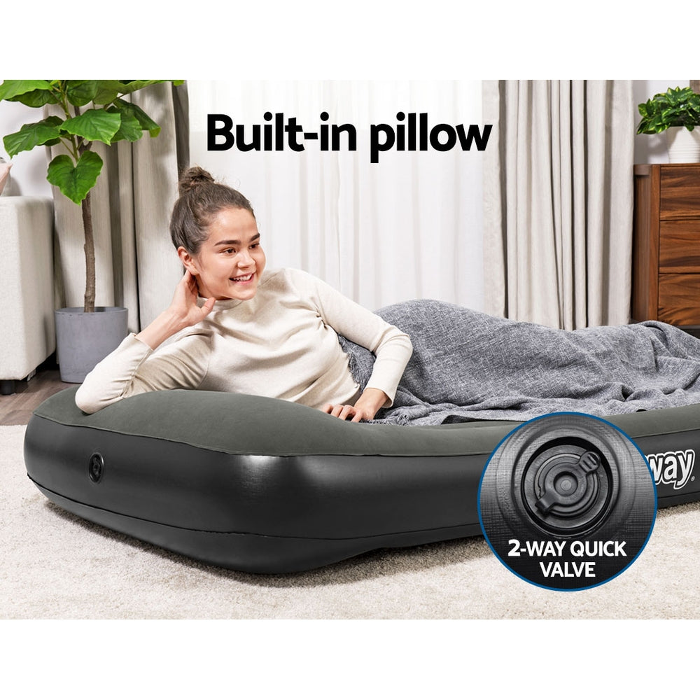 Inflatable Mattresses: Bestway Air Mattress Single Inflatable Bed 30cm Airbed Grey