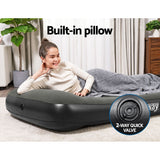 Inflatable Mattresses: Bestway Air Mattress Single Inflatable Bed 30cm Airbed Grey