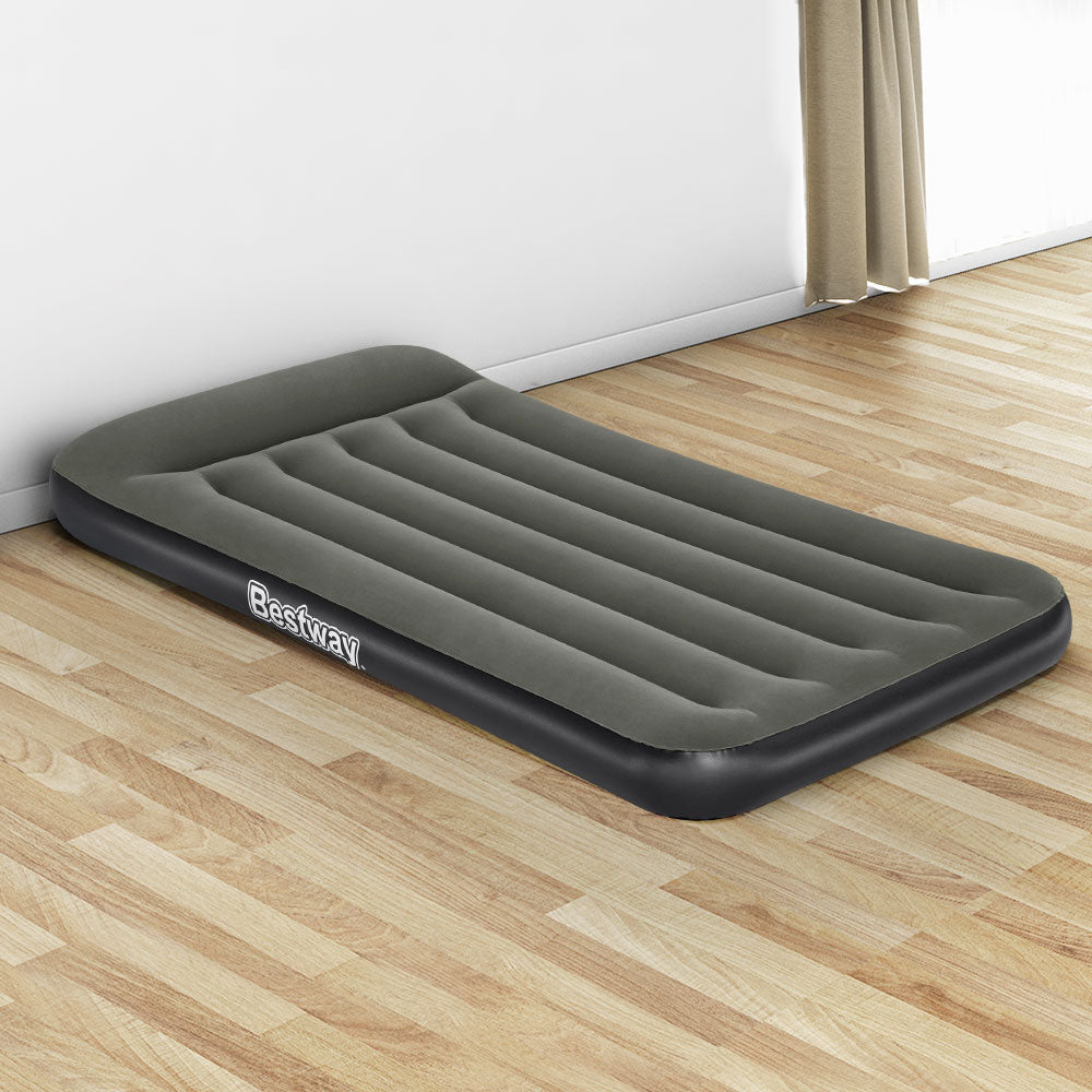 Inflatable Mattresses: Bestway Air Mattress Single Inflatable Bed 30cm Airbed Grey