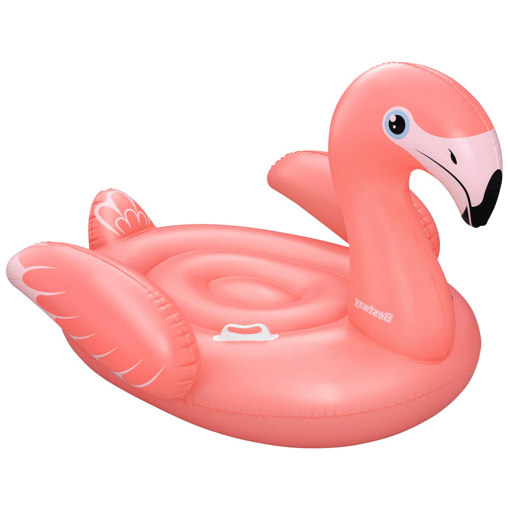 Pool Toys & Inflatables: Bestway Flamingo Float Rider Inflatable Ride On Floating Pool Lounger 148x127CM