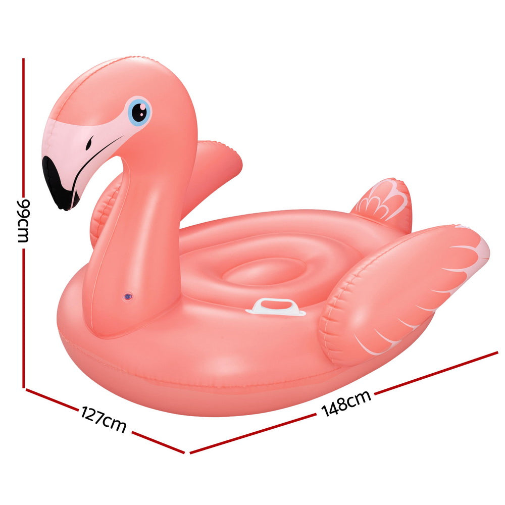 Pool Toys & Inflatables: Bestway Flamingo Float Rider Inflatable Ride On Floating Pool Lounger 148x127CM