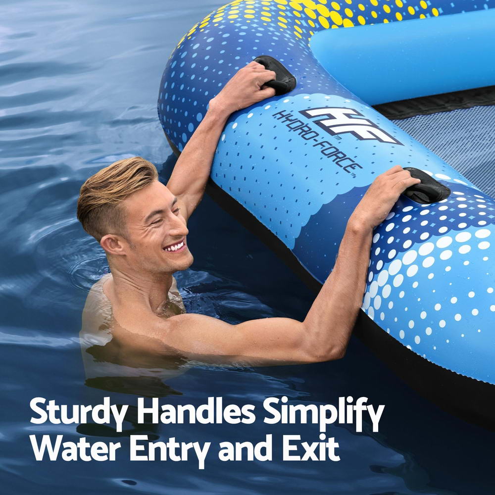 Pool Toys & Inflatables: Bestway Inflatable Floating Island Float Lounger Sunshade Pool Bed 3.05Mx1.86M