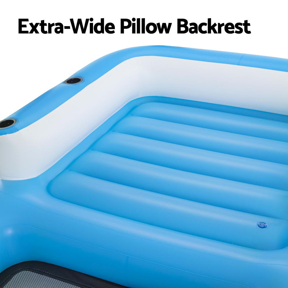 Pool Toys & Inflatables: Bestway Inflatable Floating Island Float Lounger Sunshade Pool Bed 3.05Mx1.86M