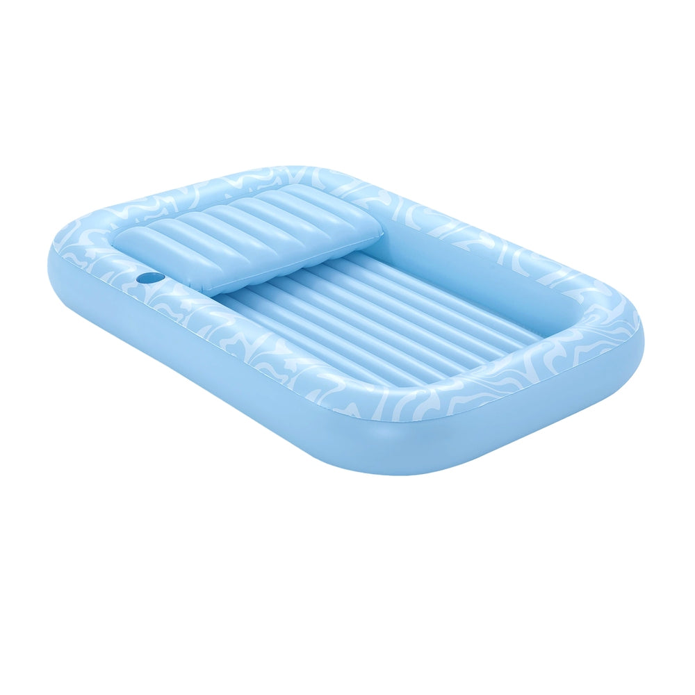 Pool Toys & Inflatables: Bestway Float Floating Seat Pool Lounger Inflatable Lounge Chair Bed Pillow Cup Holder 2.03MX1.37M