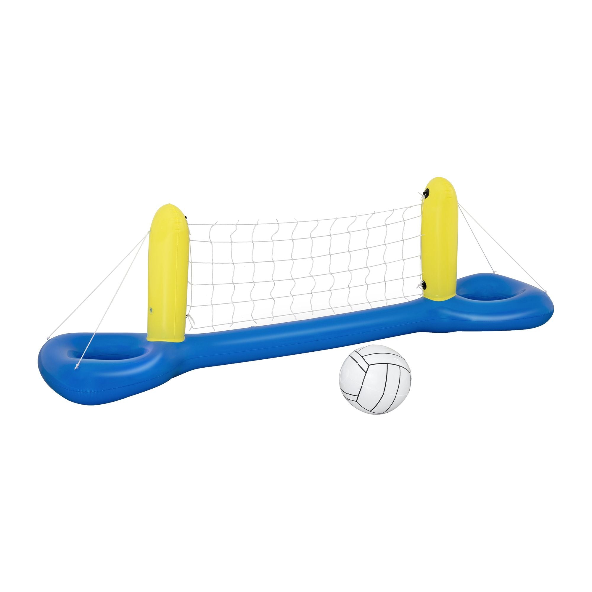 Bestway Floating Pool Volleyball Net Set with Ball 252cm x 64cm Blue
