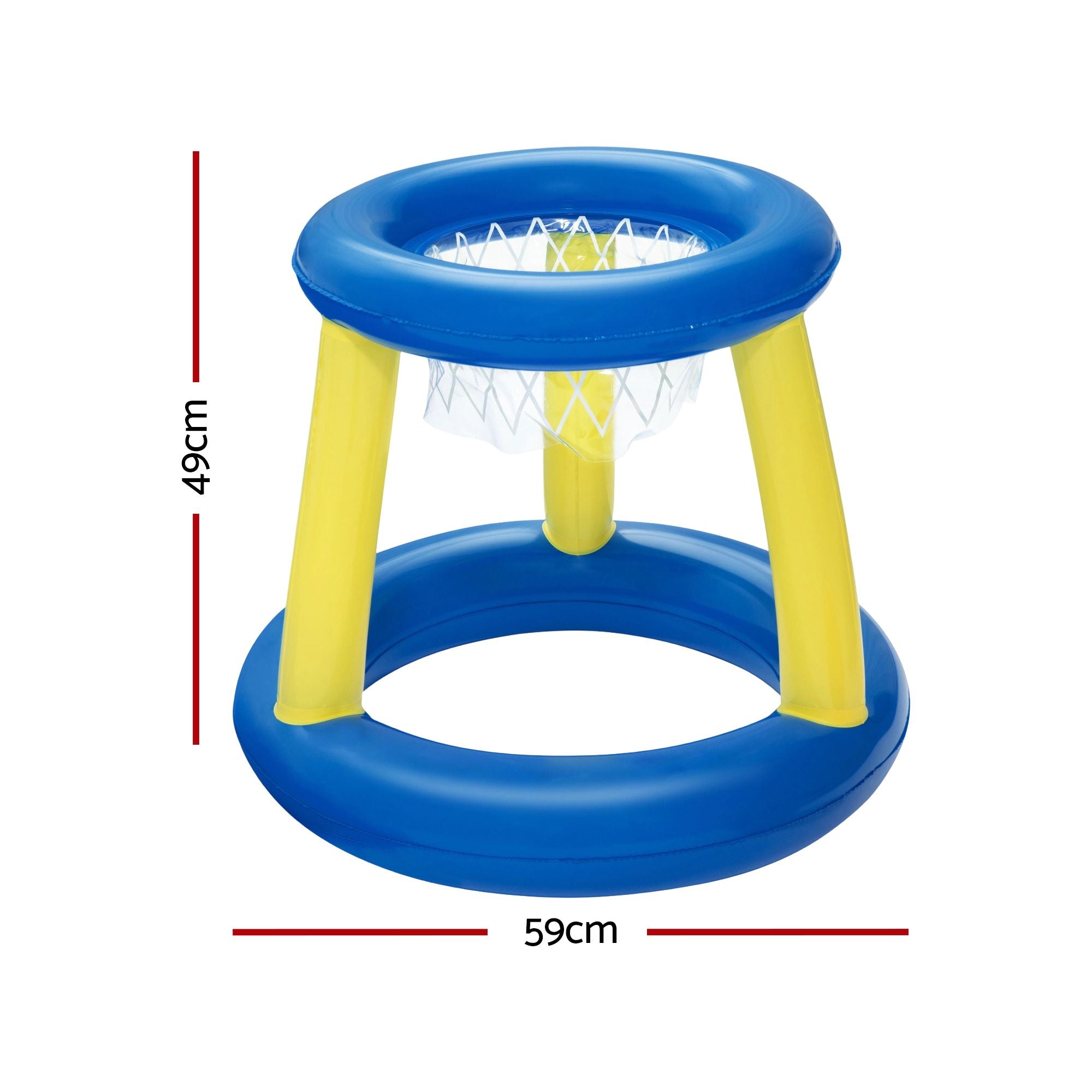 Bestway Inflatable Pool Float Basketball Hoop Set with Ball Blue