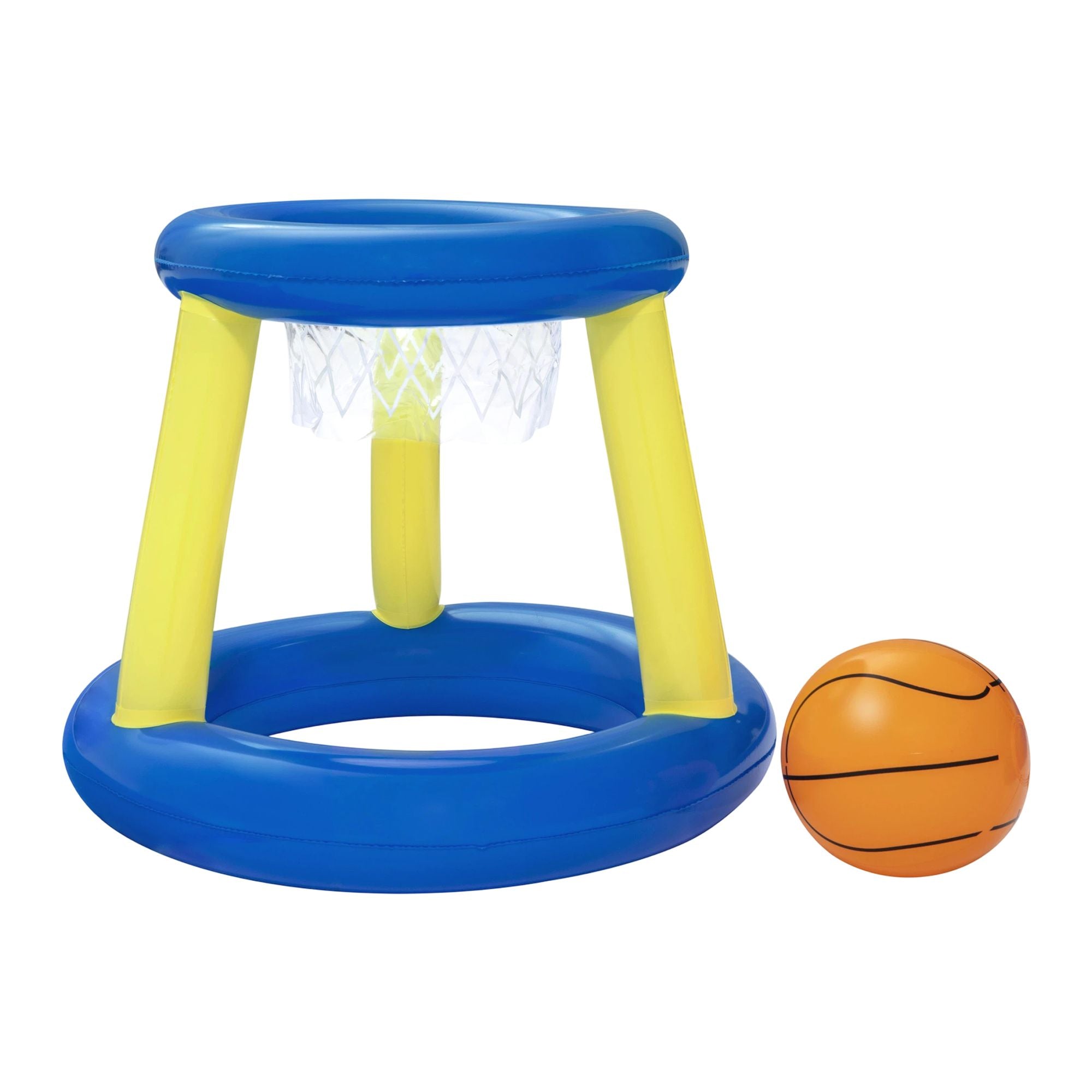 Bestway Inflatable Pool Float Basketball Hoop Set with Ball Blue