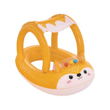 Pool Toys & Inflatables: Bestway Kids Inflatable Fox Swim Float Floating Seat Canopy Pool Toys 94x66CM