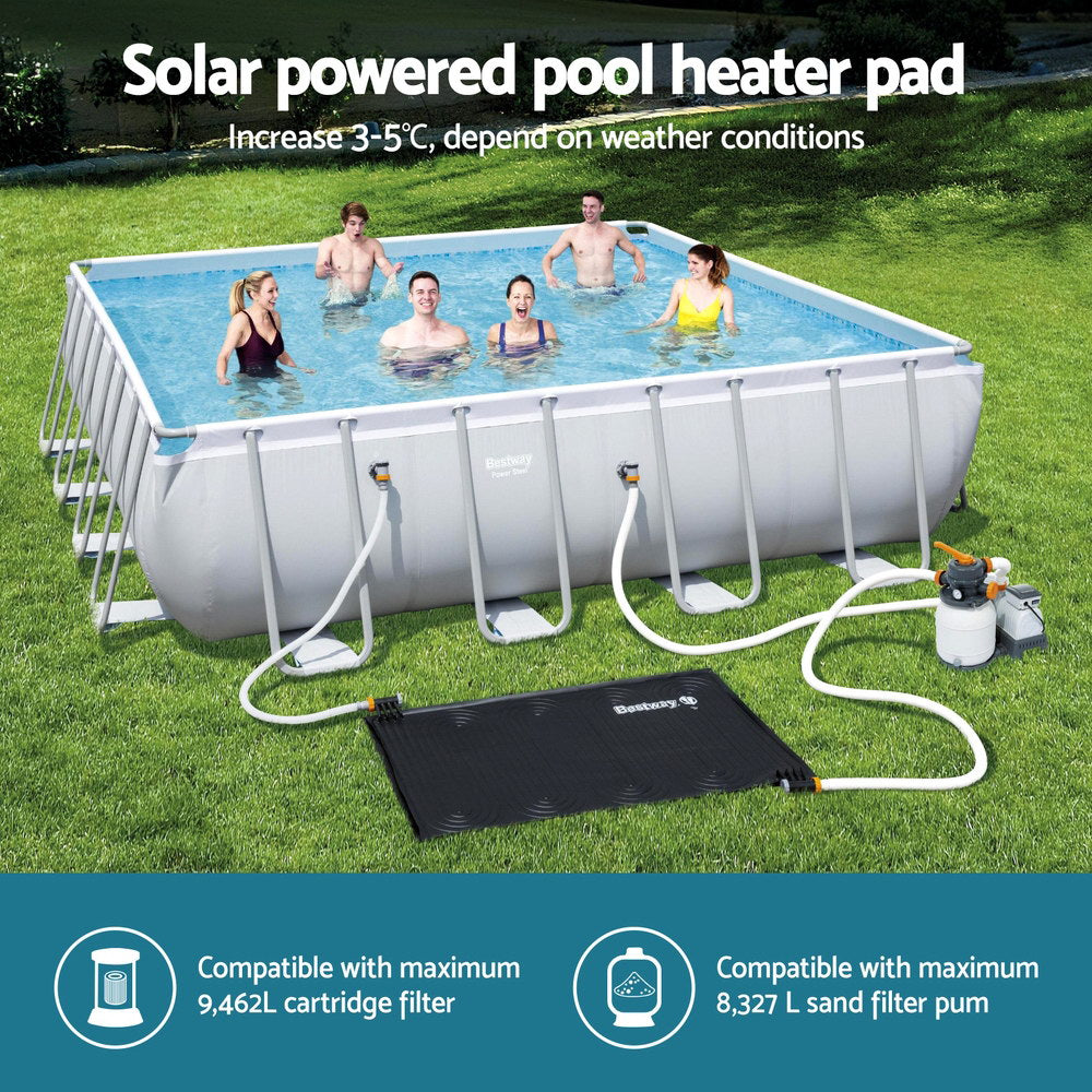 Pool Covers & Accessories: Bestway Solar Pool Heater Pad 110x171cm Boost Swimming Pool 3-5°C Warmer