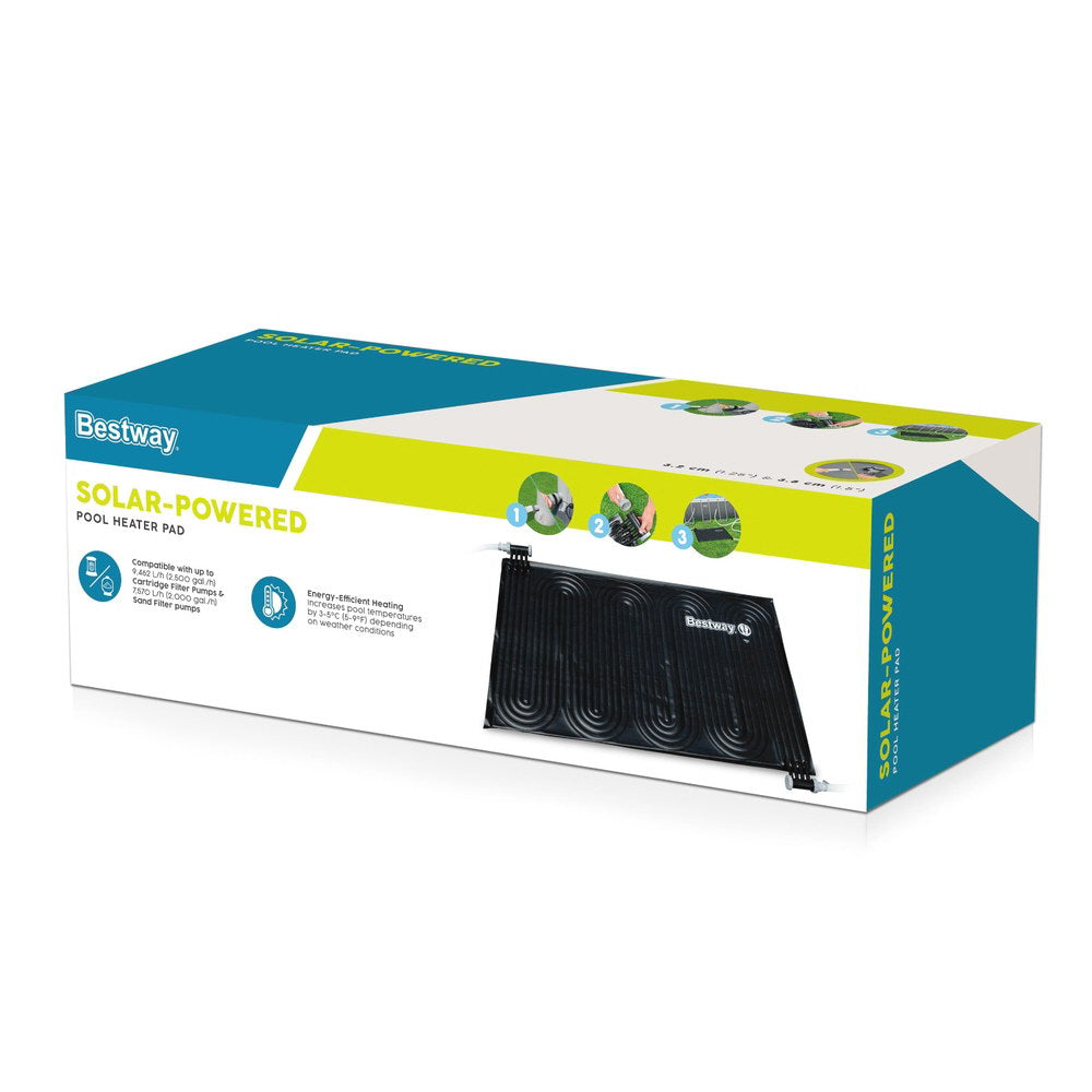 Pool Covers & Accessories: Bestway Solar Pool Heater Pad 110x171cm Boost Swimming Pool 3-5°C Warmer