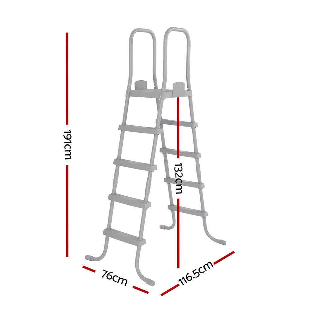 Swimming Pools: Bestway Above Ground Pool Ladder with Removable Steps