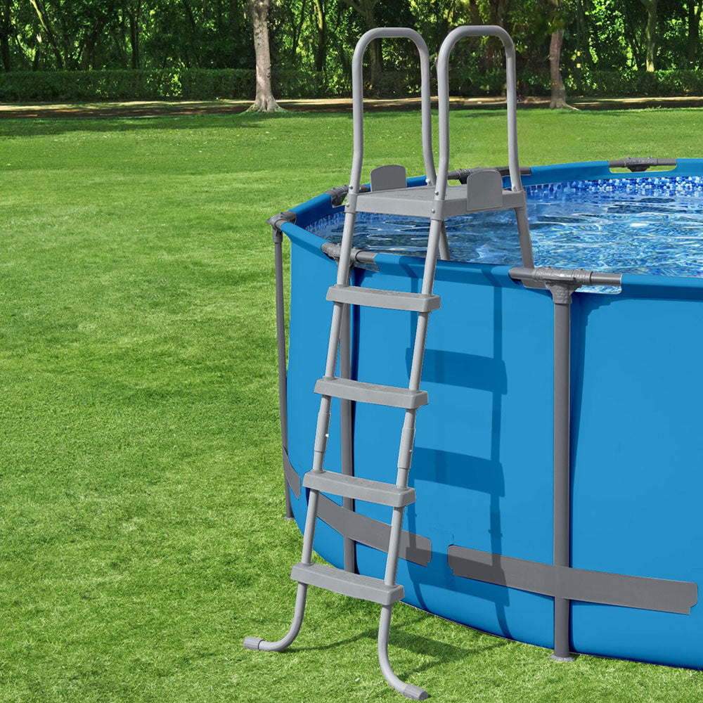 Swimming Pools: Bestway Above Ground Pool Ladder with Removable Steps