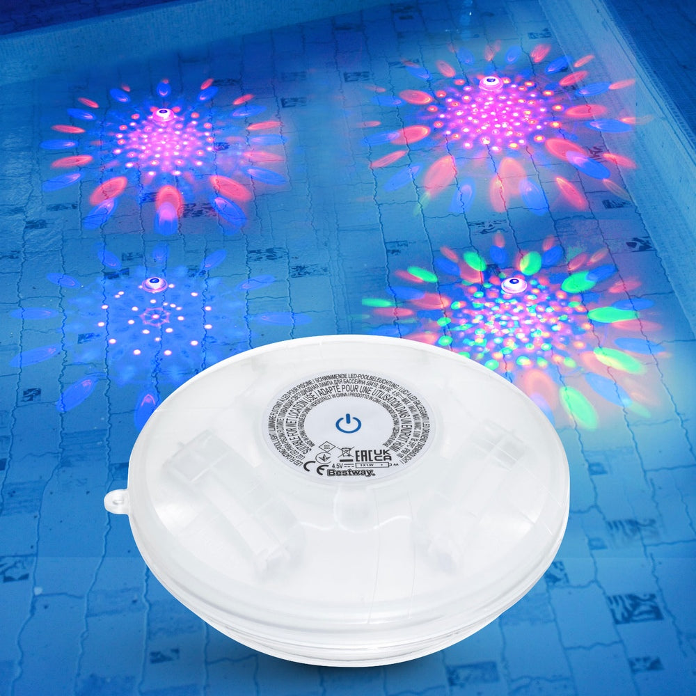 Swimming Pools: Bestway Pool Float Lamp LED Lights 7 Modes Multi Color Lamps For Pools