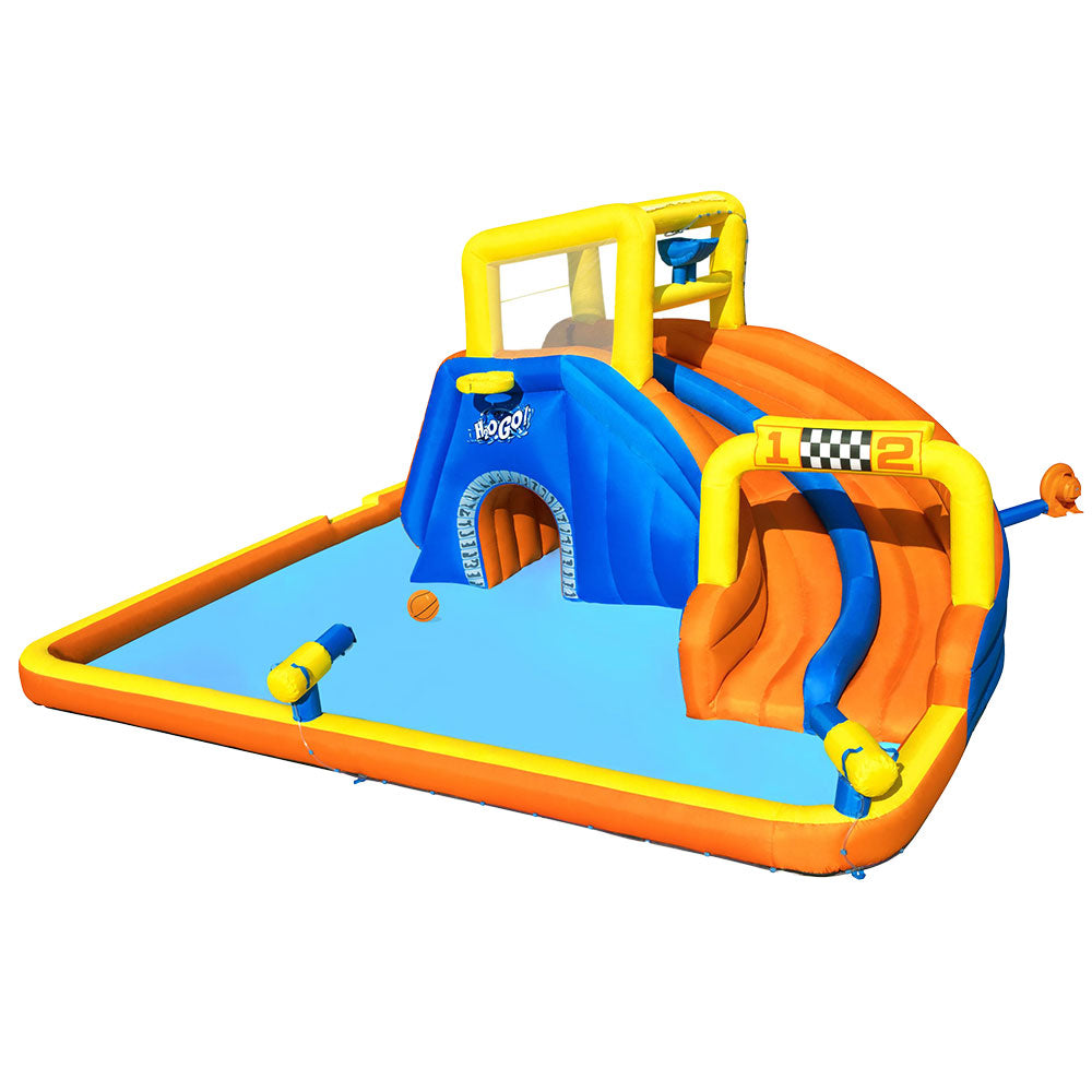 Swimming Pools: Bestway Water Slide 551x502x265cm Kids Play Park Inflatable Swimming Pool