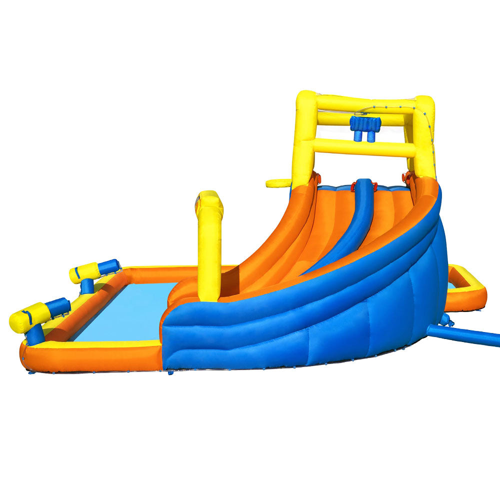 Swimming Pools: Bestway Water Slide 551x502x265cm Kids Play Park Inflatable Swimming Pool
