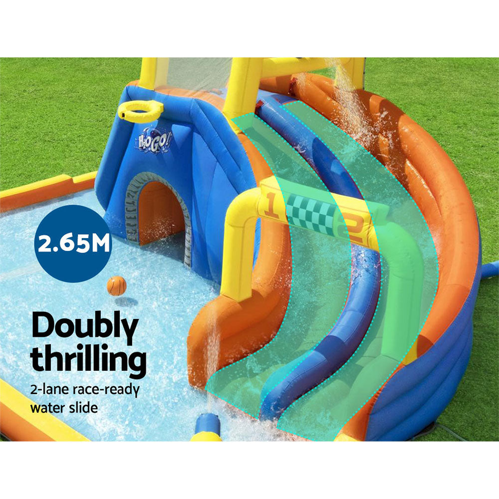 Swimming Pools: Bestway Water Slide 551x502x265cm Kids Play Park Inflatable Swimming Pool