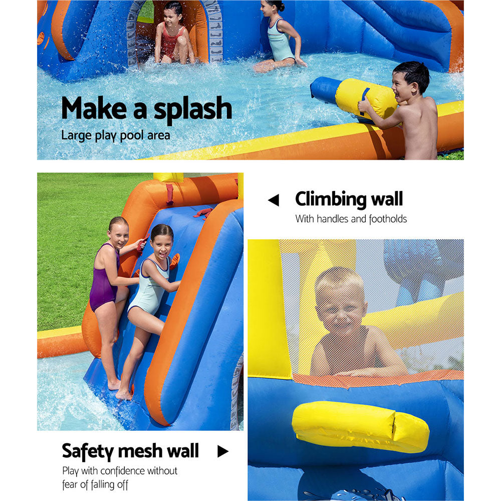Swimming Pools: Bestway Water Slide 551x502x265cm Kids Play Park Inflatable Swimming Pool