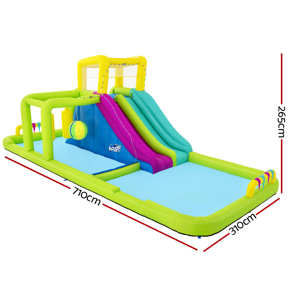 Swimming Pools: Bestway Water Slide 710x310x265cm Kids Play Park Inflatable Swimming Pool