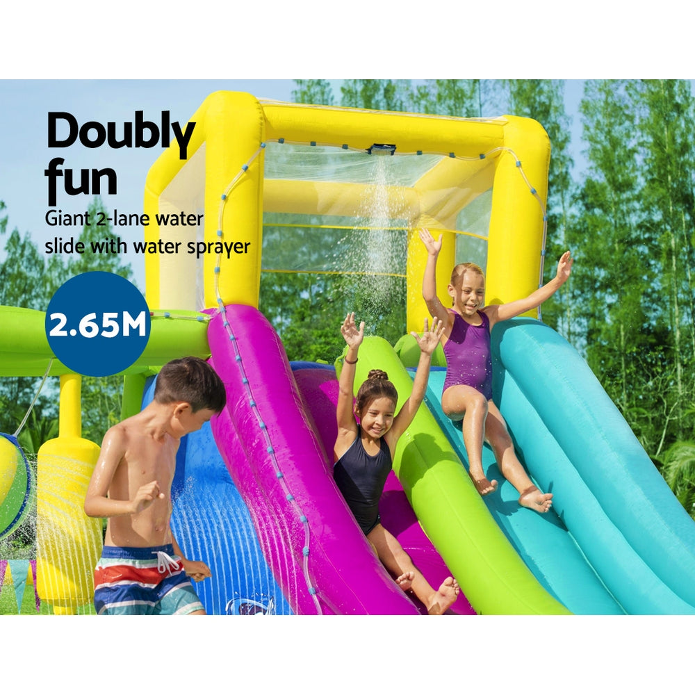 Swimming Pools: Bestway Water Slide 710x310x265cm Kids Play Park Inflatable Swimming Pool