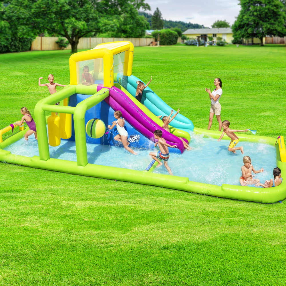 Swimming Pools: Bestway Water Slide 710x310x265cm Kids Play Park Inflatable Swimming Pool