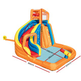 Swimming Pools: Bestway Water Slide Park 365x320x270cm Kids Play Swimming Pool Inflatable