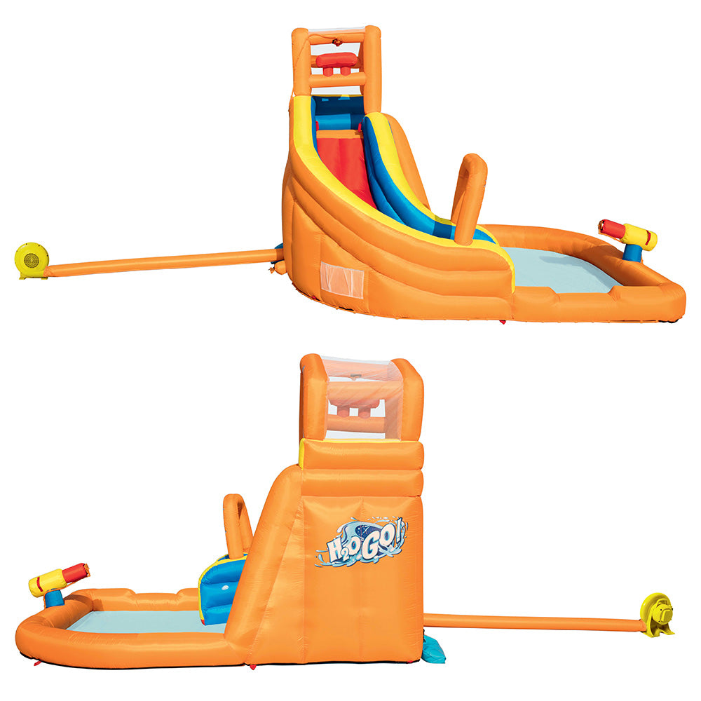 Swimming Pools: Bestway Water Slide Park 365x320x270cm Kids Play Swimming Pool Inflatable