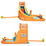 Swimming Pools: Bestway Water Slide Park 365x320x270cm Kids Play Swimming Pool Inflatable