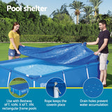 Pool Covers & Accessories: Bestway Pool Cover 58106 Fits 3x2.01m Above Ground Swimming Pool PE Blanket