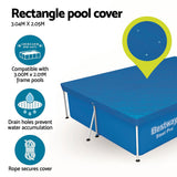Pool Covers & Accessories: Bestway Pool Cover 58106 Fits 3x2.01m Above Ground Swimming Pool PE Blanket