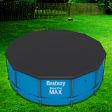 Elegant_Shop-Bestway Pool Cover Fits 3.66m/12ft Round Swimming Pool PVC Blanket 3.7m