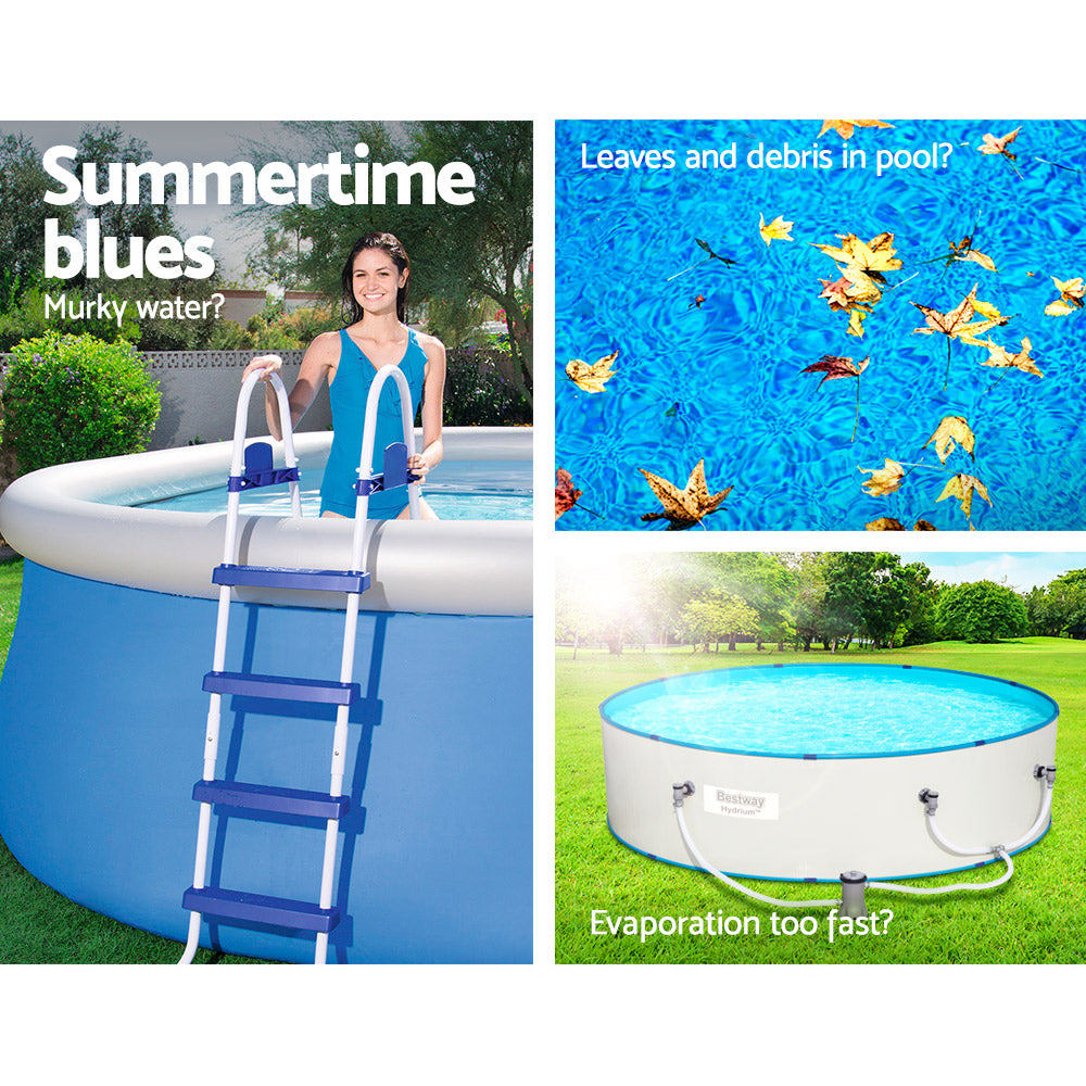 Pool Covers & Accessories: Bestway Pool Cover Fits 3.66m/12ft Round Swimming Pool PVC Blanket 3.7m