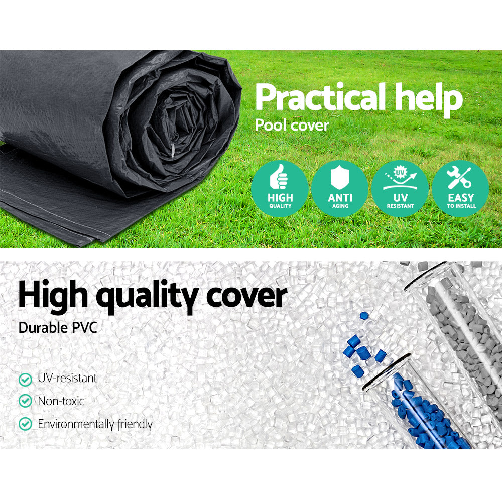 Pool Covers & Accessories: Bestway Pool Cover Fits 3.66m/12ft Round Swimming Pool PVC Blanket 3.7m