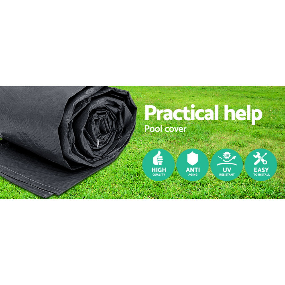 Pool Covers & Accessories: Bestway Pool Cover Fits 3.66m/12ft Round Swimming Pool PVC Blanket 3.7m