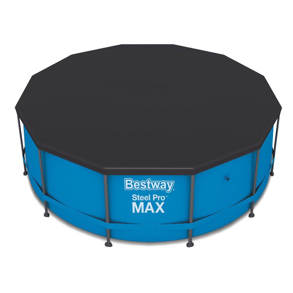 Pool Covers & Accessories: Bestway Pool Cover Fits 3.66m/12ft Round Swimming Pool PVC Blanket 3.7m
