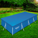Pool Covers & Accessories: Bestway 58017 Pool Cover Fits 4x2.11m Above Ground Swimming Pool PE Blanket