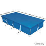 Pool Covers & Accessories: Bestway 58017 Pool Cover Fits 4x2.11m Above Ground Swimming Pool PE Blanket