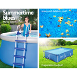Pool Covers & Accessories: Bestway 58017 Pool Cover Fits 4x2.11m Above Ground Swimming Pool PE Blanket