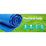 Pool Covers & Accessories: Bestway 58017 Pool Cover Fits 4x2.11m Above Ground Swimming Pool PE Blanket