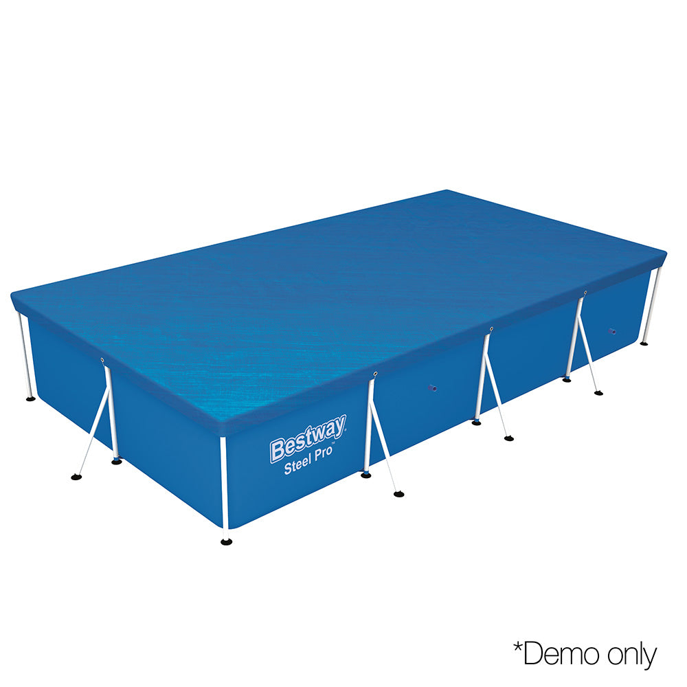Pool Covers & Accessories: Bestway 58017 Pool Cover Fits 4x2.11m Above Ground Swimming Pool PE Blanket
